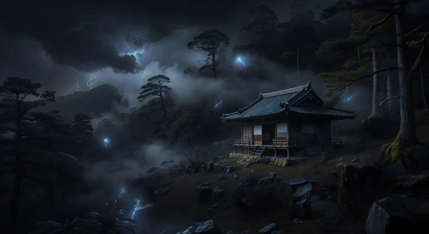霧の中の茶屋